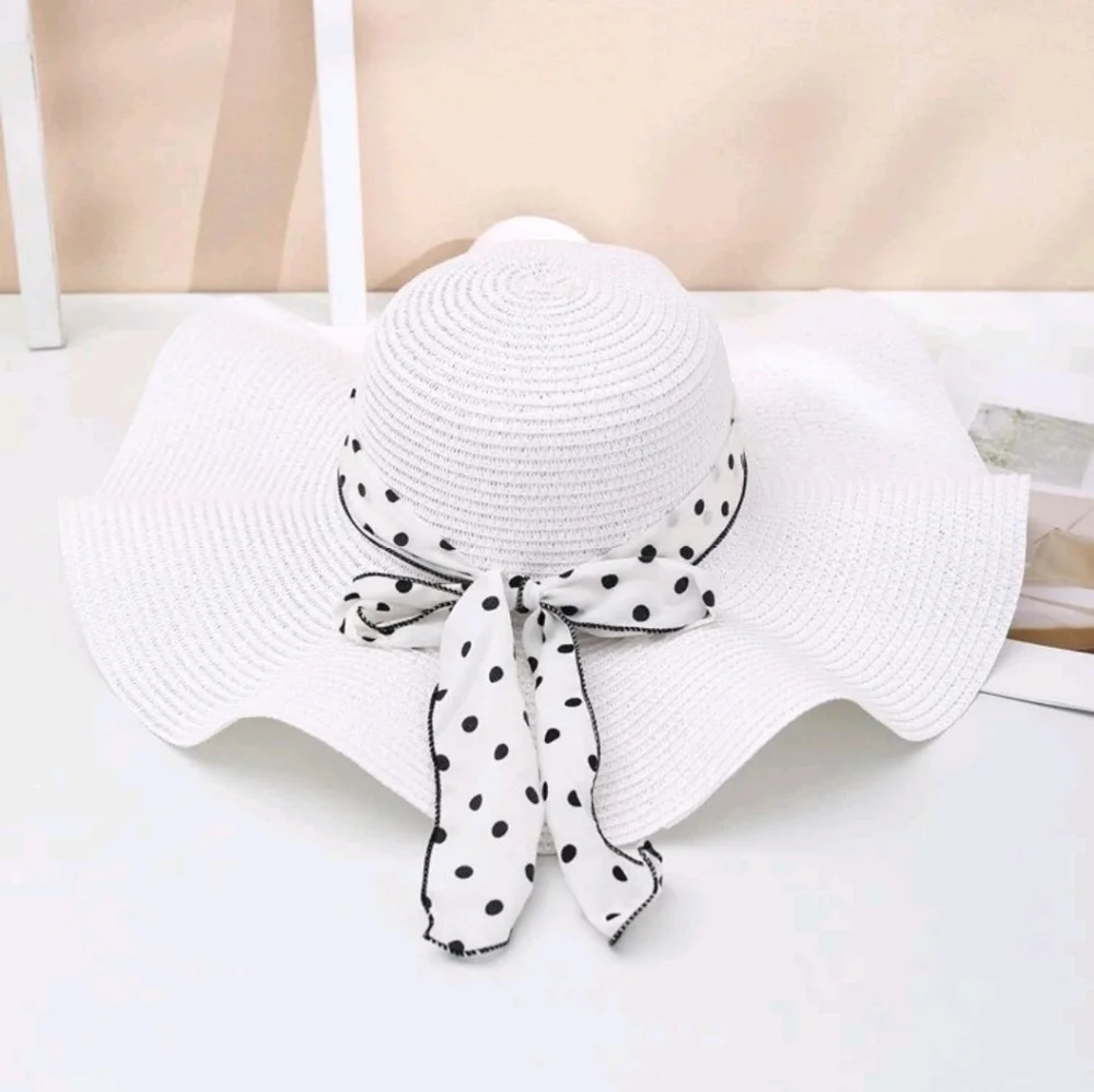 Summer Sun Trim Straw Hat - Picture 5 of 6